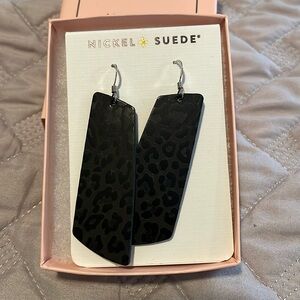 Nickel & Suede Earrings